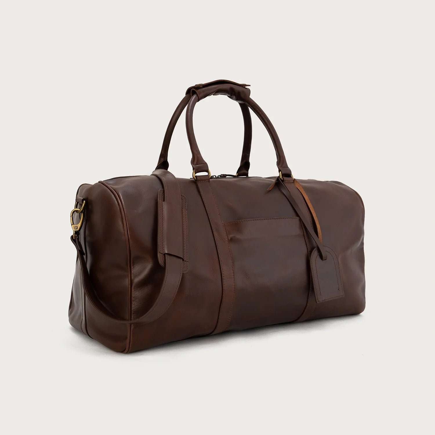 The Darrio Vintage Brown Leather Duffle Bag - Image 3
