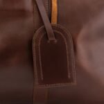 The Darrio Vintage Brown Leather Duffle Bag - Image 7