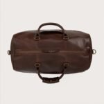 The Darrio Vintage Brown Leather Duffle Bag - Image 4