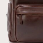 The Philos Vintage Brown Leather Backpack - Image 7