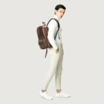 The Philos Vintage Brown Leather Backpack - Image 9