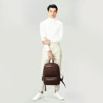 The Philos Vintage Brown Leather Backpack - Image 2
