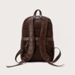 The Philos Vintage Brown Leather Backpack - Image 6