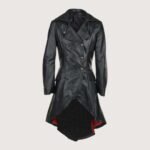 Double Breasted Gothic Raven Black Coat