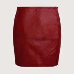 Bold Zip Leather Mini Skirt - Image 2