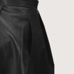 Graceful Flow Leather Skirt - Image 4