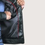 Versatile Men's Black Lambskin Leather Coat - Image 4