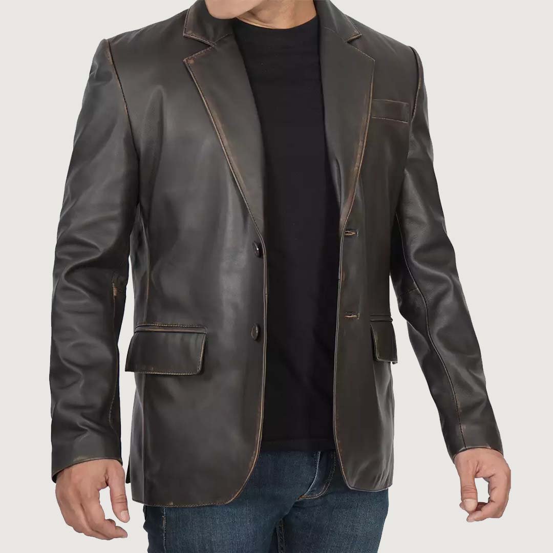 Untitled-5_bafdcaba-8859-4a04-833e-100cc16d7328 Men's Rub Off Brown Lambskin Leather Blazer