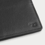 Voren Black Leather Bi-fold Wallet - Image 6