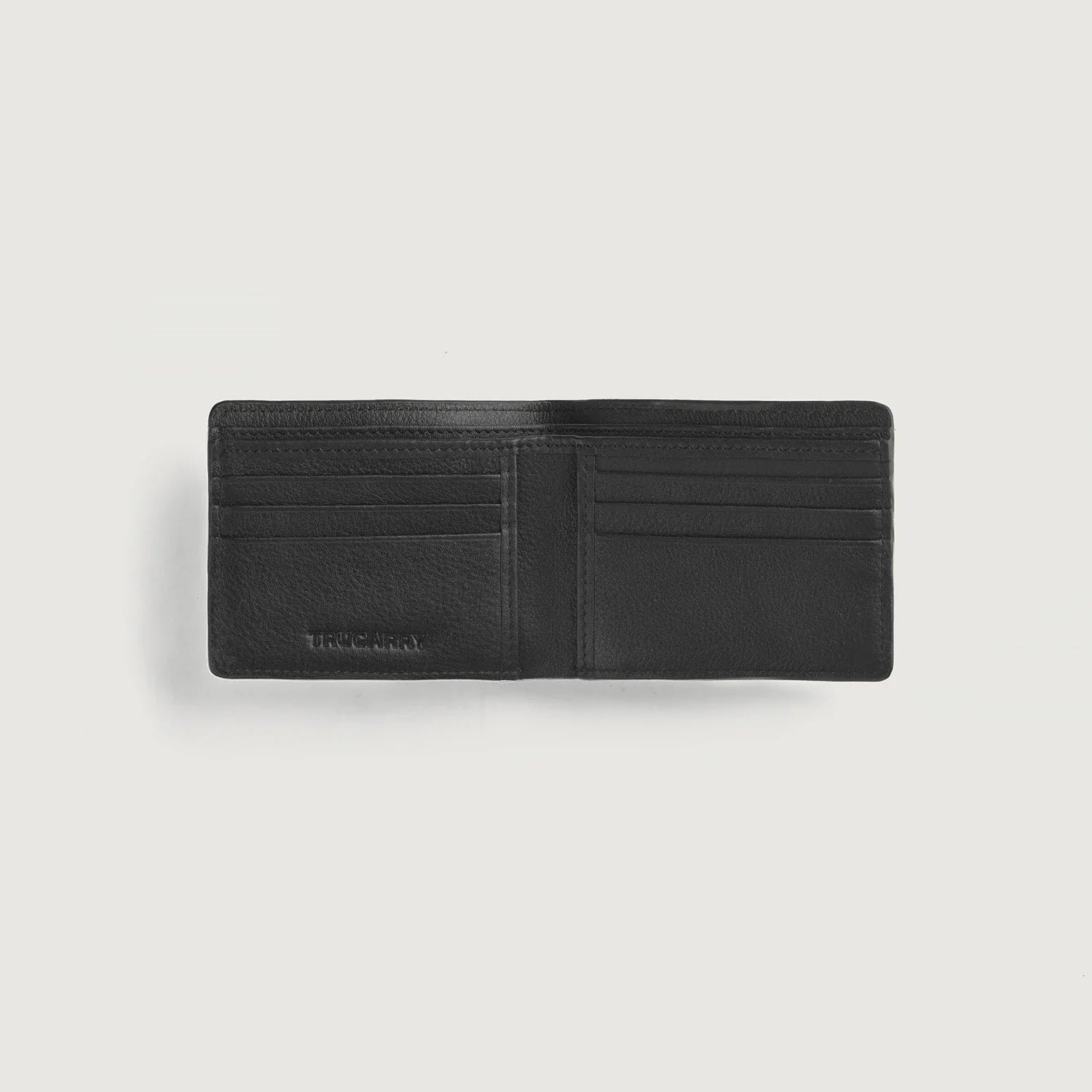 Voren Black Leather Bi-fold Wallet - Image 4