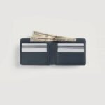 Voren Blue Leather Bi-fold Wallet - Image 5