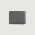 Voren Grey Leather Bi-fold Wallet - Image 2