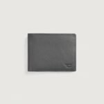 Voren Grey Leather Bi-fold Wallet