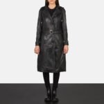 Fixon Hooded Black Trench Coat - Image 3