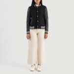 Savant Black Hybrid Varsity Jacket - Image 3