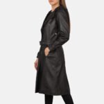 Fixon Hooded Brown Trench Coat - Image 2