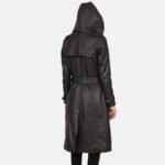 Fixon Hooded Brown Trench Coat - Image 4