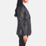 Norma Brown Leather Blazer - Image 5