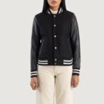 Savant Black Hybrid Varsity Jacket - Image 4