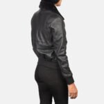 Stella G-1 Black Leather Bomber Jacket - Image 5