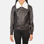 Stella G-1 Brown Leather Bomber Jacket - Image 4