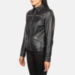 Tomachi Black Leather Jacket - Image 2