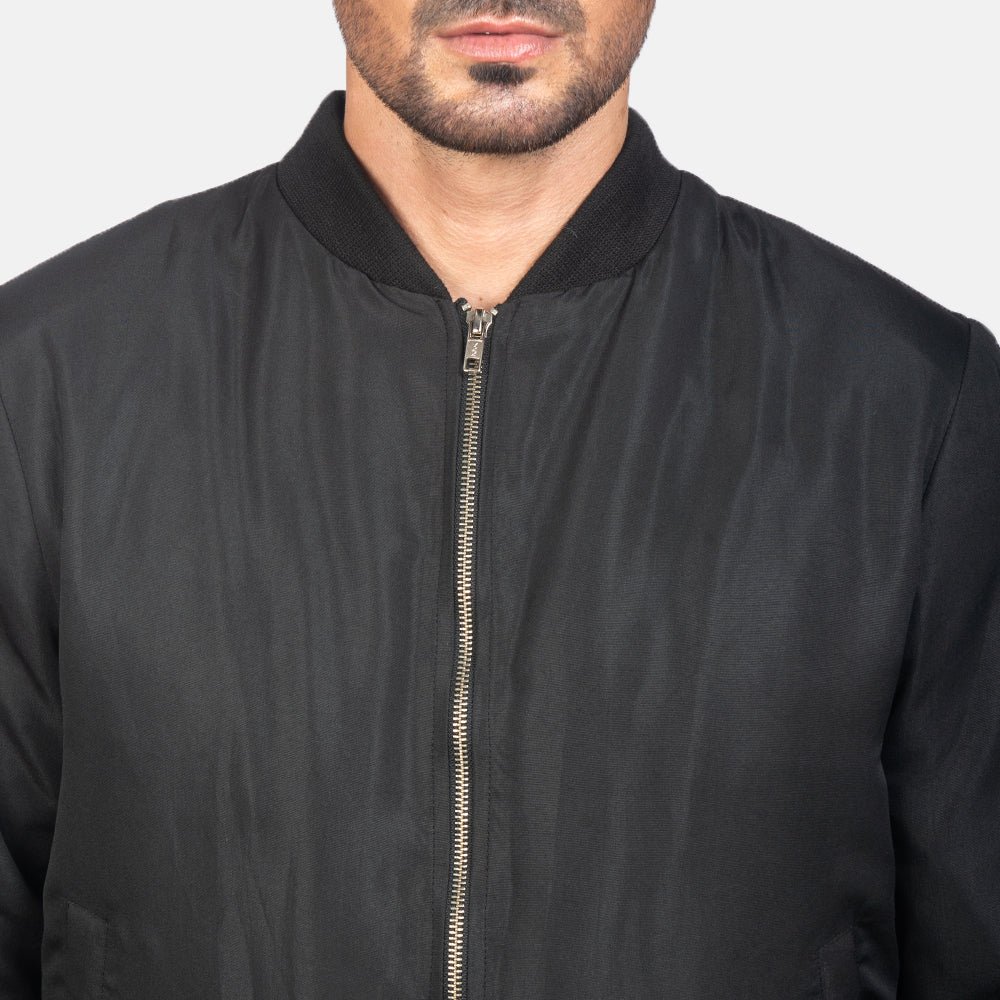 Zack Black Bomber Jacket - Image 6