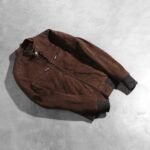 Zenna Mocha Suede Bomber Jacket - Image 7