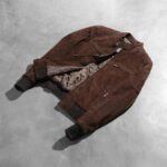 Zenna Mocha Suede Bomber Jacket - Image 8