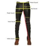 BLACK LEATHER JEANS - Image 2