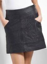 FLIRTY LEATHER SKIRT