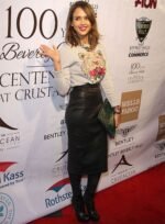 JESSICA ALBA LEATHER SKIRT - Image 2