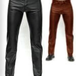 LEATHER PANTS WITH LEATHER LINING