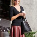 REESE WITHERSPOON LEATHER SKIRT