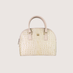 White Noir Croc Leather Handbag