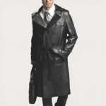 Leather Long Coat #205