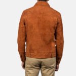 Stallon Brown Suede Trucker Jacket - Image 3