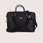 Sienna Luxe Black Leather Handbag - Image 2