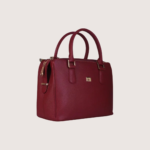 Sienna Luxe Maroon Leather Handbag - Image 2