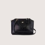 Mystique Black Leather Handbag - Image 2