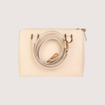 Sienna Luxe White Leather Handbag - Image 3