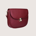 Maroon Ember Leather Handbag - Image 4