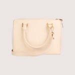 Sienna Luxe White Leather Handbag - Image 4