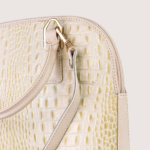 White Noir Croc Leather Handbag - Image 4