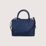Sienna Luxe Blue Leather Handbag - Image 4