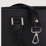 Sienna Luxe Black Leather Handbag - Image 4