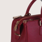 Sienna Luxe Maroon Leather Handbag - Image 4