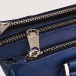 Sienna Luxe Blue Leather Handbag - Image 5