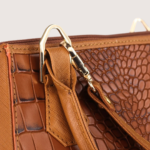 Mystique Tan Brown Leather Handbag - Image 5