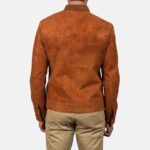 Blain Brown Suede Bomber Jacket - Image 8